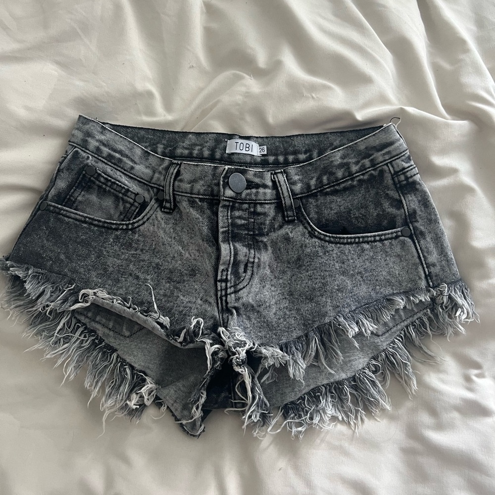 Vintage low rise jean shorts